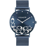 Buy Shop Coach Perry Blue Dial Blue Mesh Bracelet Watch for Women - 14503824 USA Online