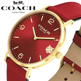 Buy Shop Coach Perry Red Dial Red Leather Strap Watch for Women - 14503867 USA Online