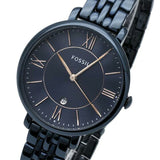 Buy Shop Fossil Jacqueline Blue Dial Blue Steel Strap Watch for Women - ES4094 USA Online