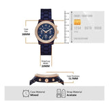 Buy Shop Michael Kors Runway Chronograph Blue Dial Blue Steel Strap Watch for Women - MK7423 USA Online