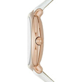 Buy Shop Marc Jacobs Mandy White Dial White Leather Strap Watch for Women - MJ8678 USA Online