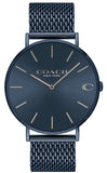 Coach Charles Blue Dial Blue Mesh Bracelet Watch for Men - 14602146