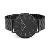 Coach Charles Black Dial Black Mesh Bracelet Watch for Men - 14602148