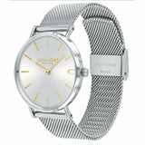 Coach Charles Silver Dial Silver Mesh Bracelet Watch for Men - 14602439