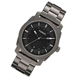 Buy Shop Fossil Machine Chronograph Black Dial Grey Steel Strap Watch for Men - FS4774 USA Online
