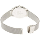 Buy Shop Calvin Klein Minimalist Black Dial Silver Mesh Bracelet Watch for Men - K3M2112X USA Online