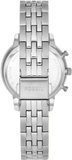 Buy Shop Fossil Neutra Chronograph Silver Dial Silver Steel Strap Watch for Women - ES5217 USA Online