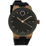 Buy Shop Movado Bold Fusion Black Dial Black Silicone Strap Watch for Men - 3600622 USA Online