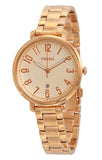 Buy Shop Fossil Jacqueline Rose Gold Dial Rose Gold Steel Strap Watch for Women - ES3970 USA Online