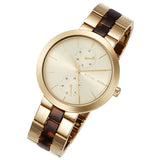 Buy Shop Michael Kors Garner Multifunction Gold Dial Two Tone Steel Strap Watch For Women - MK6471 USA Online