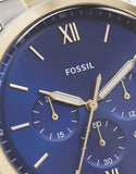 Buy Shop Fossil Neutra Chronograph Blue Dial Two Tone Steel Strap Watch for Men - FS5706 USA Online