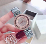 Buy Shop Michael Kors Darci Rose Gold Dial Silver Steel Strap Watch for Women - MK3446 USA Online