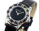 Buy Shop Marc Jacobs Blade Black Dial Black Leather Strap Watch for Women - MBM1082 USA Online