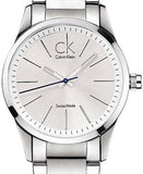 Calvin Klein Bold Silver Dial Silver Steel Strap Watch for Men - K2246120