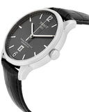 Buy Shop Tissot Chemin Des Tourelles Powermatic 80 Black Dial Black Leather Strap Watch For Men - T099.407.16.447.00 USA Online
