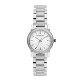 Burberry The City Diamonds Silver Dial Silver Steel Strap Watch for Women - BU9220