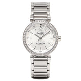 Coach Sports Crystals Silver Dial Silver Steel Strap Watch for Women - 14502194