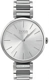 Hugo Boss Allusion Quartz Silver Dial Silver Steel Strap Watch For Women - 1502414