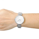 Hugo Boss Allusion Quartz Silver Dial Silver Steel Strap Watch For Women - 1502414