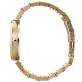 Hugo Boss Premiere White Dial Gold Steel Strap Watch for Women - 1502445