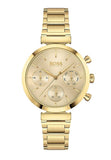 Hugo Boss Flawless Gold Dial Gold Steel Strap Watch for Women - 1502532