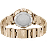 Hugo Boss Prima Gold Dial Gold Steel Strap Watch for Women - 1502571