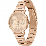 Hugo Boss Prima Gold Dial Gold Steel Strap Watch for Women - 1502571