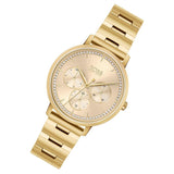 Hugo Boss Prima Gold Dial Gold Steel Strap Watch for Women - 1502572