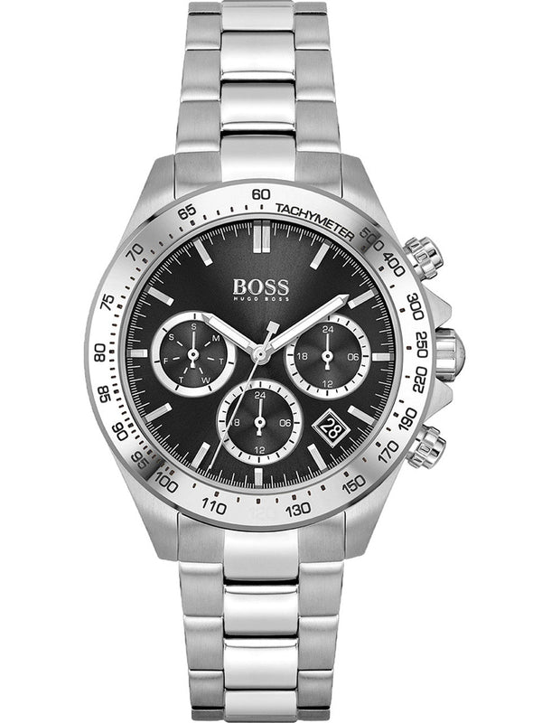 Buy Shop Hugo Boss Novia Black Dial Silver Steel Strap Watch for Women - 1502614 USA Online