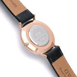 Buy Shop Daniel Wellington Classic Reading White Dial Black Leather Strap Watch For Women - DW00100041 USA Online