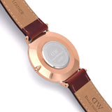 Buy Shop Daniel Wellington Classic Suffolk White Dial Brown Leather Strap Watch For Women - DW00100120 USA Online