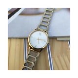 Buy Shop Calvin Klein Stately White Dial Gold Steel Strap Watch for Women - K3G2352W USA Online