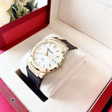 Buy Shop Salvatore Ferragamo F-80 Classic White Dial Brown Leather Strap Watch for Men - SFDT00819 USA Online