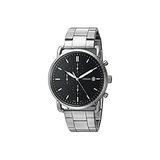 Buy Shop Fossil The Commuter Black Dial Silver Steel Strap Watch for Men - FS5399 USA Online