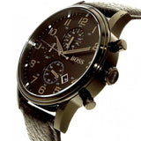 Buy Shop Hugo Boss Blackout Chronograph Black Dial Black Leather Strap Watch For Men - HB1512567 USA Online