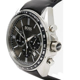 Buy Shop Hugo Boss Contemporary Sport Driver Black Dial Black Leather Strap Watch for Men - 1513085 USA Online