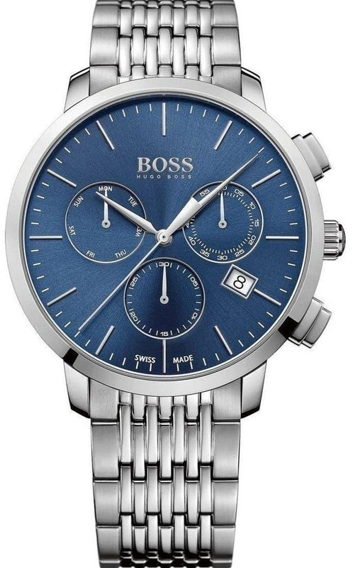 Buy Shop Hugo Boss Associate Blue Dial Silver Steel Strap Watch for Men - 1513269 USA Online