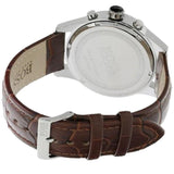 Hugo Boss Jet White Dial Brown Leather Strap Watch for Men - 1513280