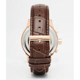 Hugo Boss Jet Chronograph Grey Dial Brown Leather Strap Watch for Men - 1513281