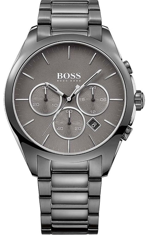 Buy Shop Hugo Boss Classic Grey Dial Grey Steel Strap Watch for Men - 1513364 USA Online