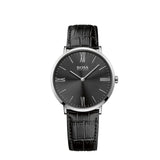 Buy Shop Hugo Boss Jackson Black Dial Black Leather Strap Watch for Men - 1513369 USA Online
