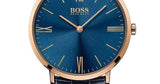 Buy Shop Hugo Boss Jackson Blue Dial Black Leather Strap Watch for Men - 1513371 USA Online