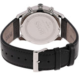 Buy Shop Hugo Boss Time One Chronograph Black Dial Black Leather Strap Watch for Men - 1513430 USA Online