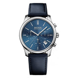 Buy Shop Hugo Boss Time One Blue Dial Black Leather Strap Watch for Men - 1513431 USA Online