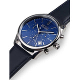 Buy Shop Hugo Boss Time One Blue Dial Black Leather Strap Watch for Men - 1513431 USA Online