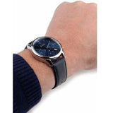 Buy Shop Hugo Boss Time One Blue Dial Black Leather Strap Watch for Men - 1513431 USA Online