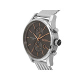 Hugo Boss Jet Chronograph Grey Dial Silver Mesh Bracelet Watch for Men - 1513440