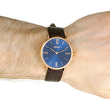 Buy Shop Hugo Boss Jackson Blue Dial Black Leather Strap Watch for Men - 1513371 USA Online