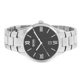 Buy Shop Hugo Boss Governer Black Dial Silver Steel Strap Watch for Men - 1513488 USA Online