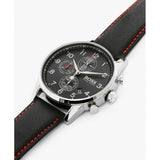 Buy Shop Hugo Boss Navigator Black Dial Black Leather Strap Watch for Men - 1513535 USA Online